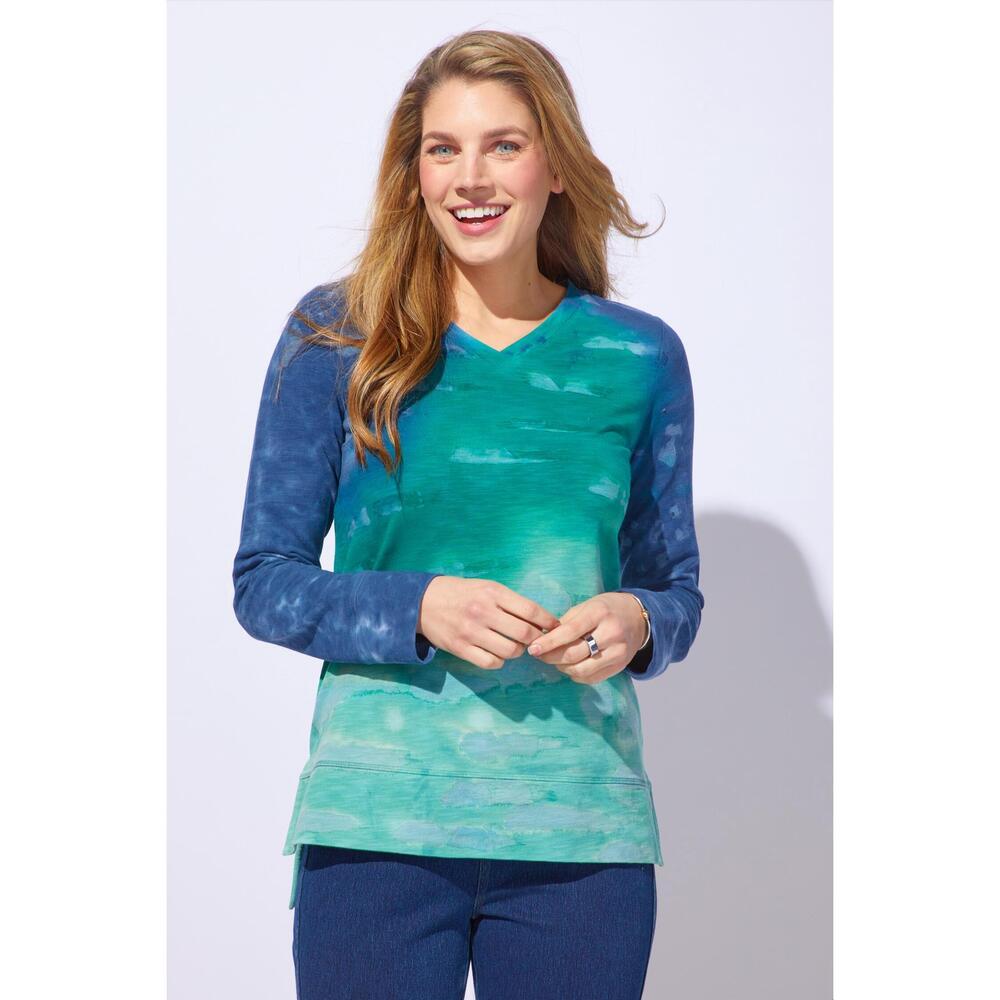 NEW ESCAPE BY HABITAT river harmony tunic in emerald